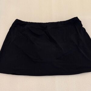 Lands' End Black Swim Skirt